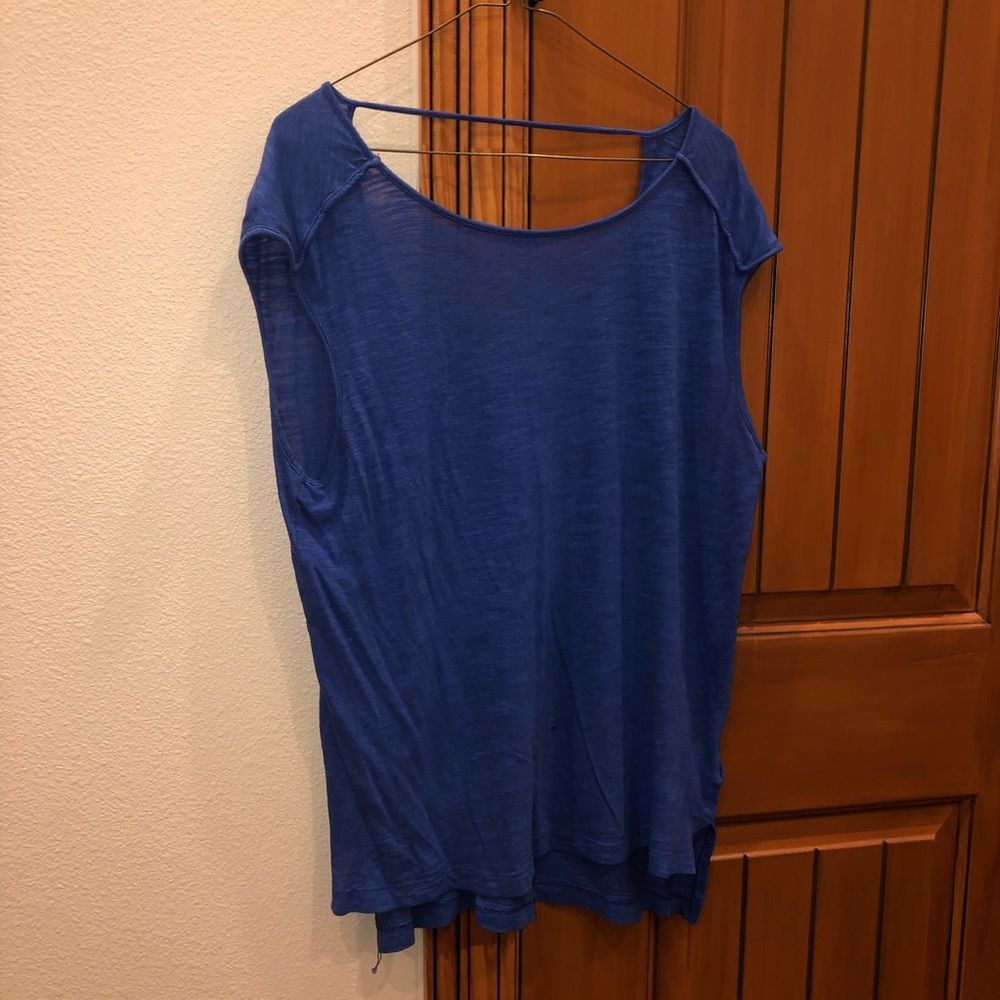 banana republic blue top